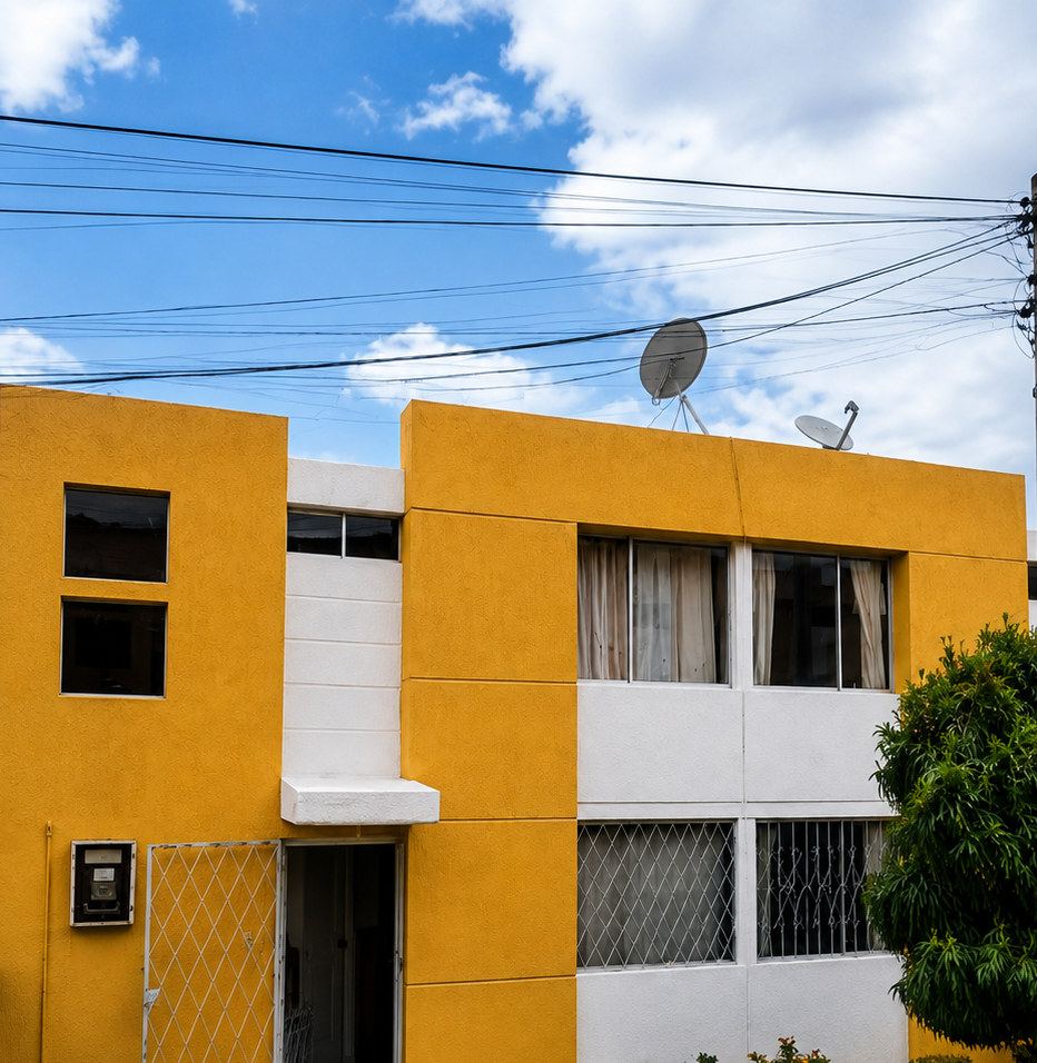 Fachada de la casa